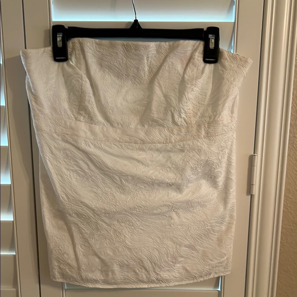 Lilly Pulitzer Strapless Embroidered Top